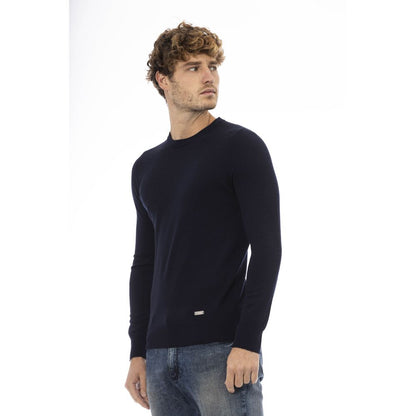 Baldinini Trend Elegant Crew Neck Wool-Blend Sweater