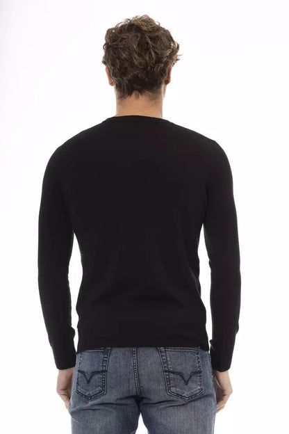 Baldinini Trend Elegant Crew Neck Wool-Blend Sweater