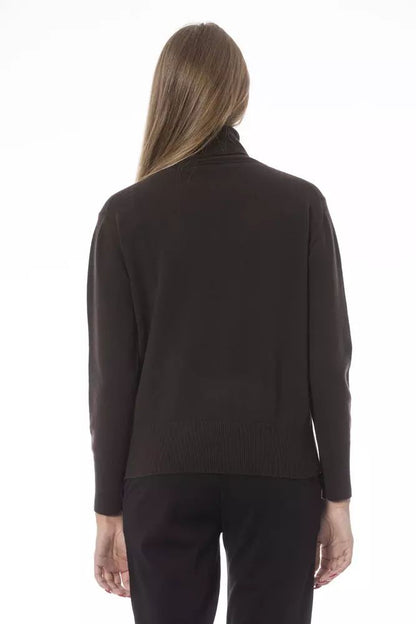 Baldinini Trend Elegant Wool-Cashmere Turtleneck Sweater