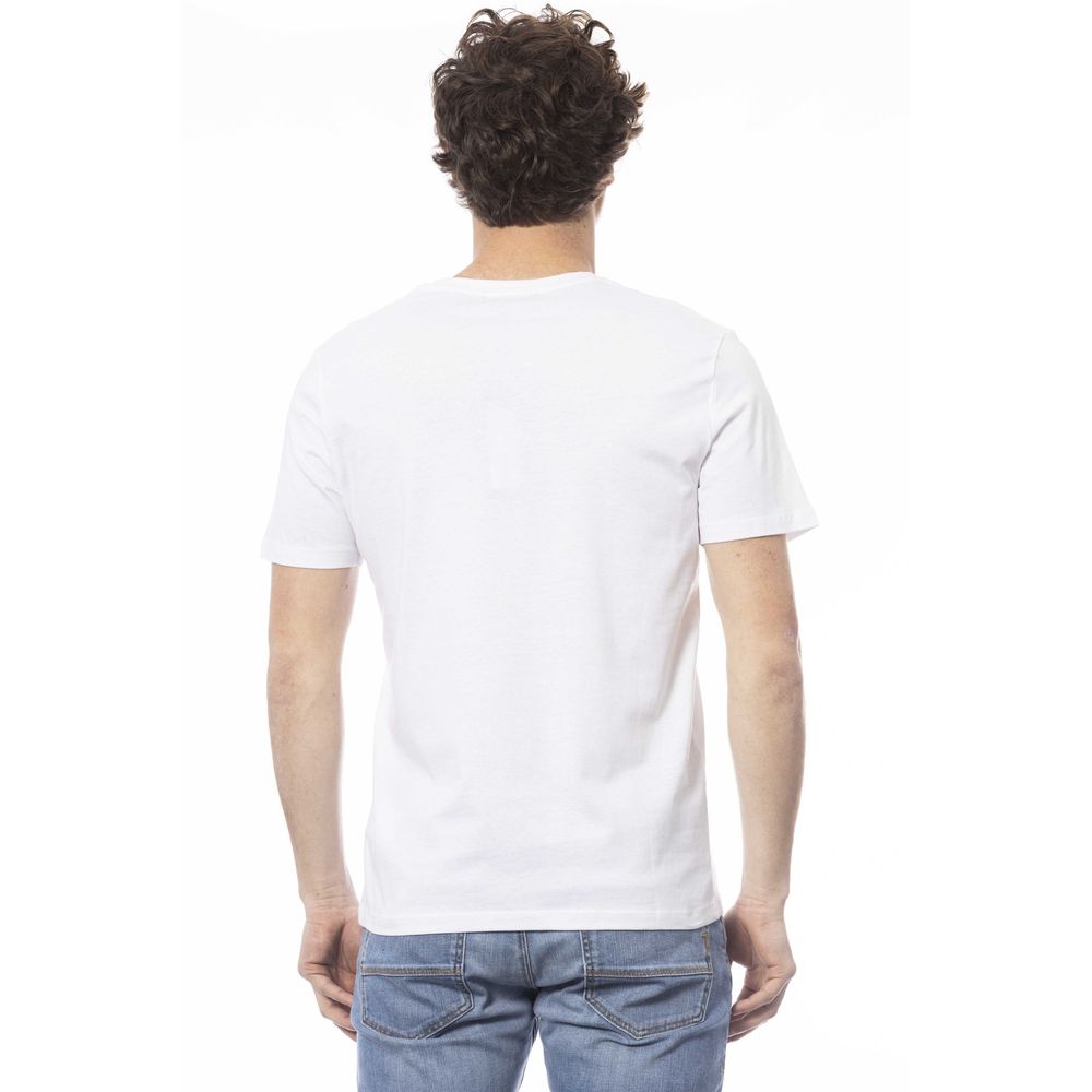 Ungaro Sport Chic White Cotton Crew Neck Tee