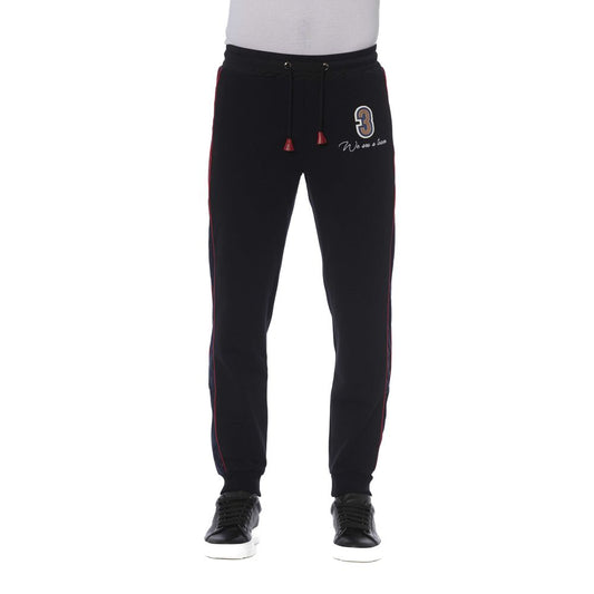 Trussardi Black Cotton Jeans & Pant