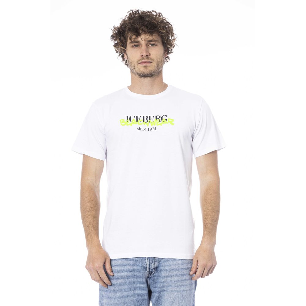 Iceberg White Cotton T-Shirt