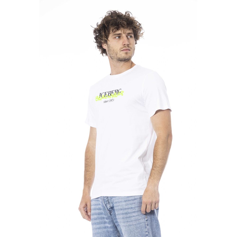 Iceberg White Cotton T-Shirt