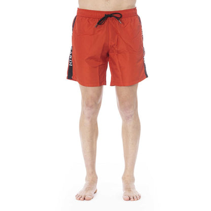 Trussardi Beachwear Red Polyester Swimwear