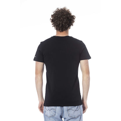 Trussardi Beachwear Black Cotton T-Shirt