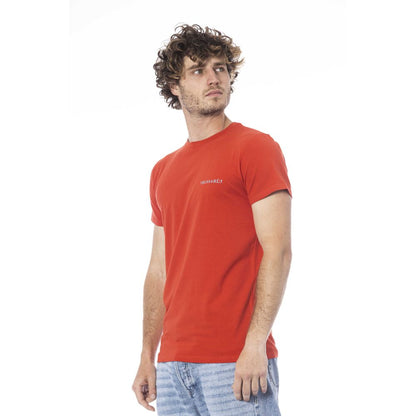 Trussardi Beachwear Red Cotton T-Shirt