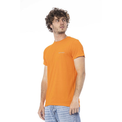 Trussardi Beachwear Orange Cotton T-Shirt