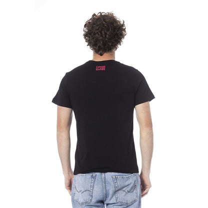 Cavalli Class Black Cotton T-Shirt