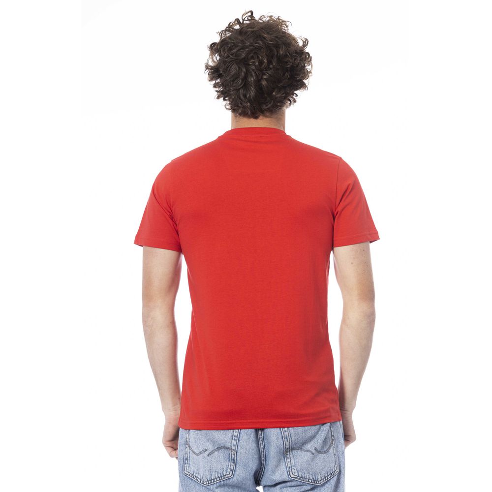 Cavalli Class Red Cotton T-Shirt