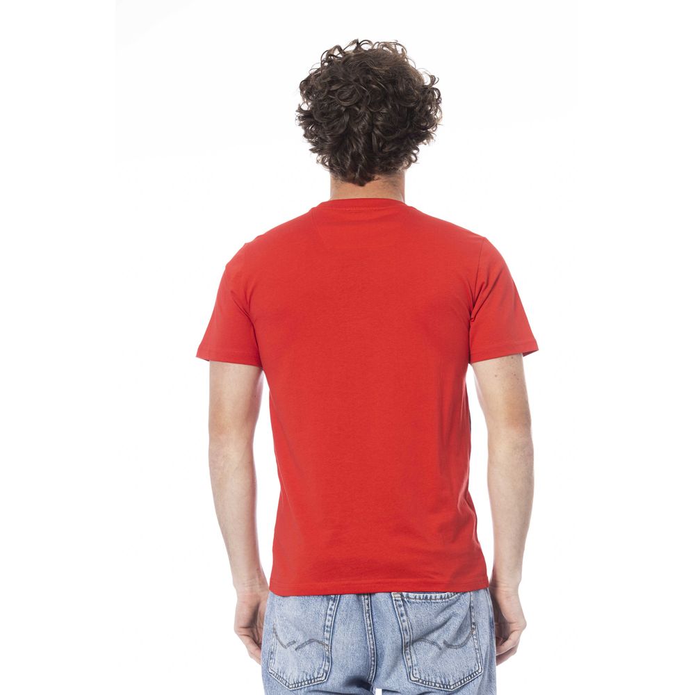 Cavalli Class Red Cotton T-Shirt