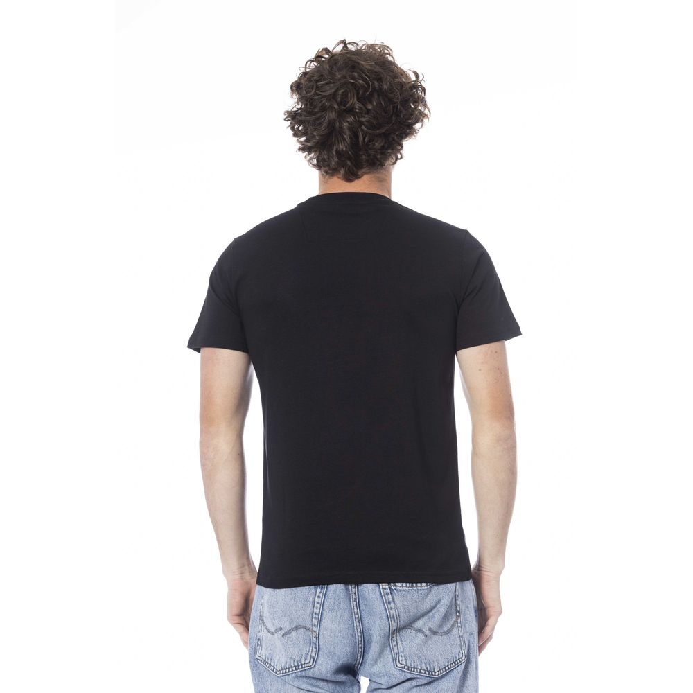 Cavalli Class Black Cotton T-Shirt