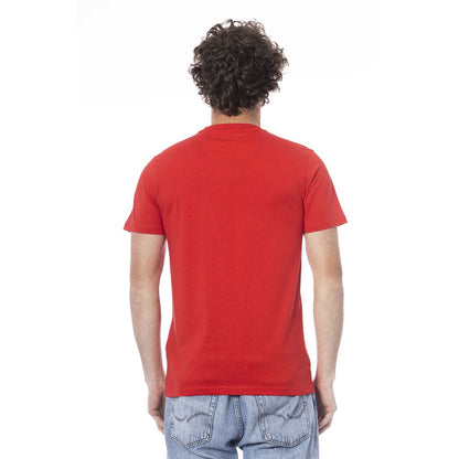 Cavalli Class Red Cotton T-Shirt