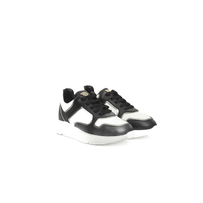 Cerruti 1881 Black And White COW Leather Sneaker