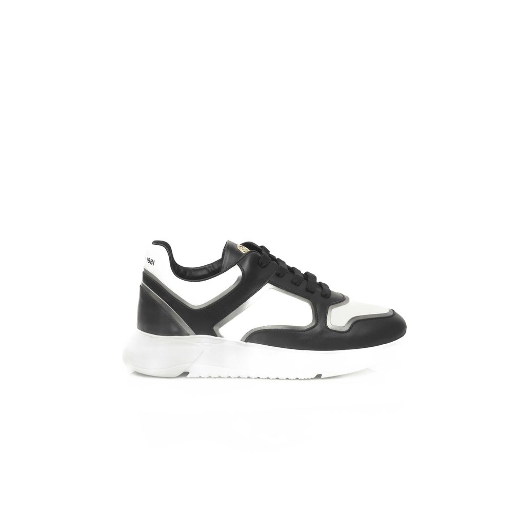 Cerruti 1881 Black And White COW Leather Sneaker