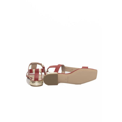 Cerruti 1881 Red GOAT Leather Sandal