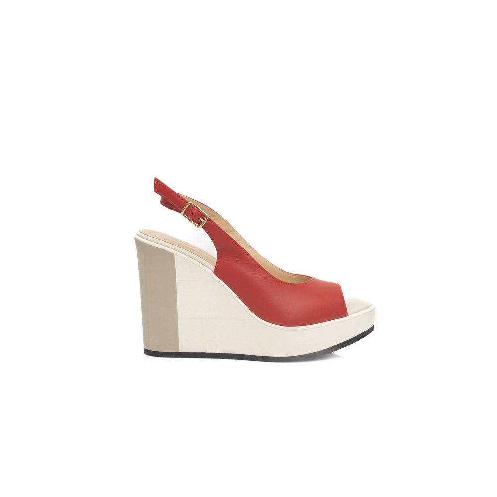 Cerruti 1881 Red CALF Leather Sandal