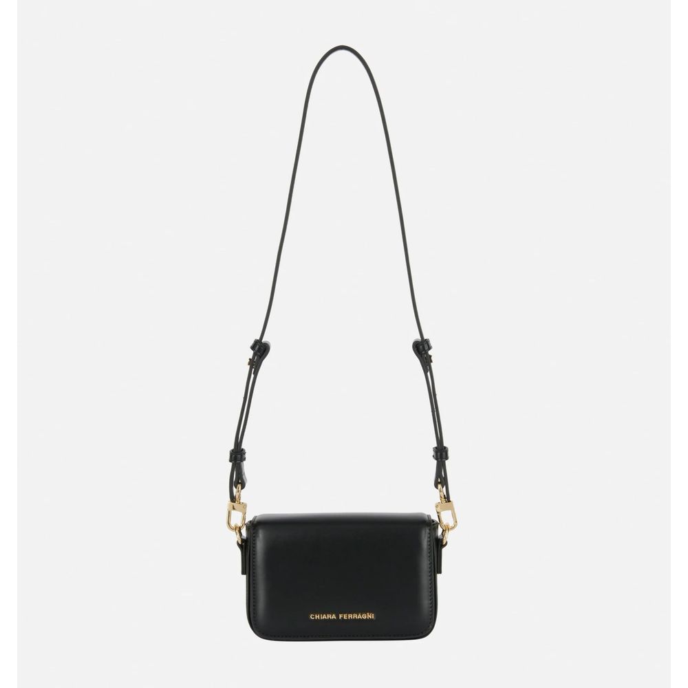 Chiara Ferragni Black Fabric Shoulder Bag