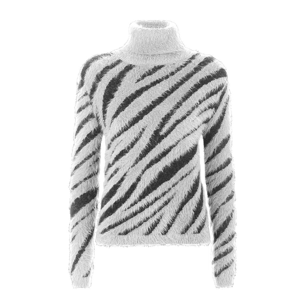 Imperfect Chic High Collar Stripe Sweater