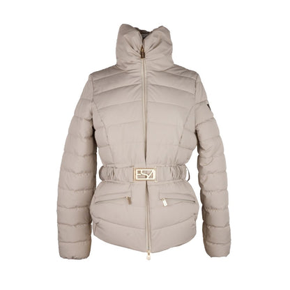 Yes Zee Chic Gray Zip-Up Jacket with Logo Detail