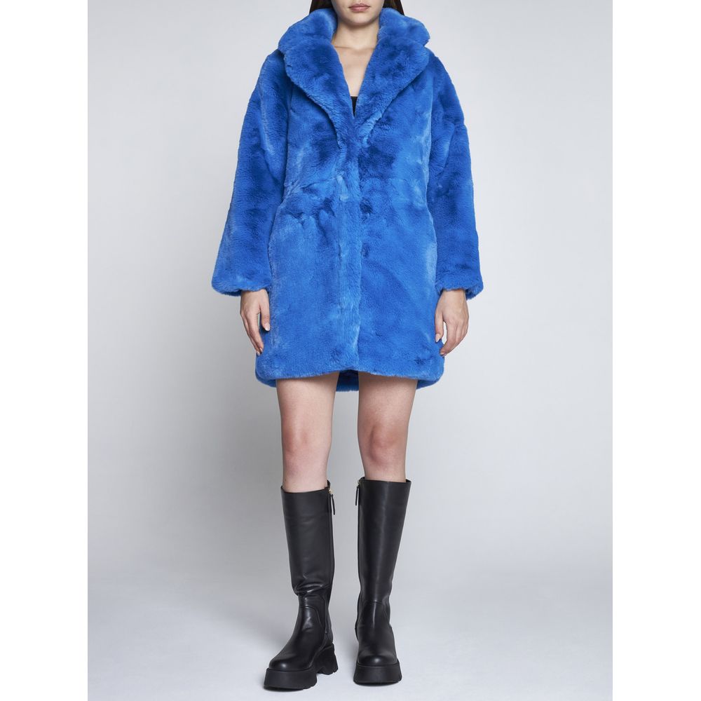 Apparis Chic Sapphire Eco-Fur Jacket – Unparalleled Warmth