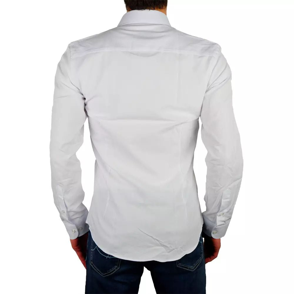 Made in Italy Elegant Milano White Oxford Shirt