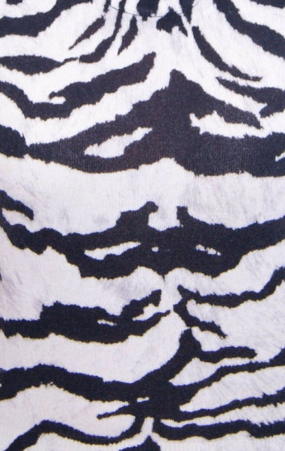 Dolce & Gabbana Zebra Print Cashmere Sleeveless Top