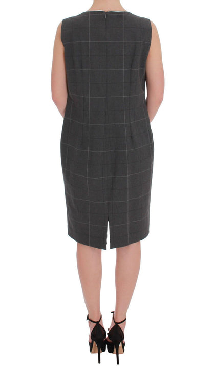 BENCIVENGA Elegant Checkered Cotton-Blend Suit Set