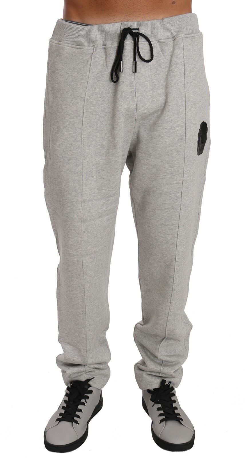 Billionaire Italian Couture Elegant Gray Italian Cotton Sweatsuit