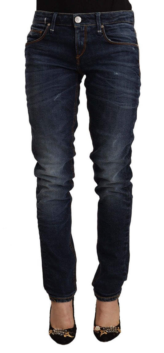 Acht Chic Slim Fit Blue Washed Denim