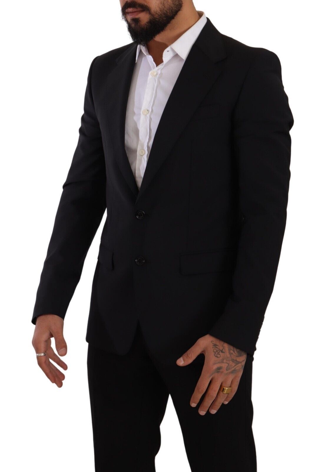 Dolce & Gabbana Elegant Black Martini Slim Fit Blazer and Vest