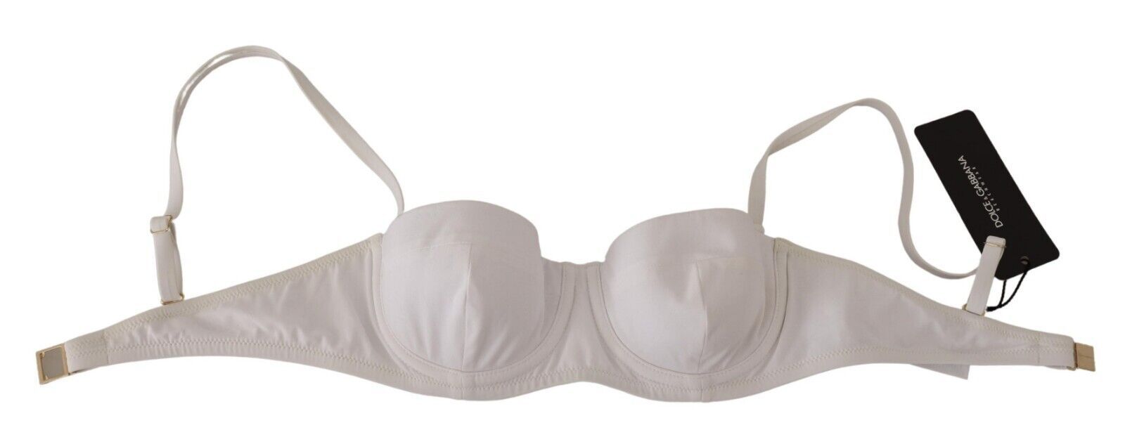 Dolce & Gabbana Chic White Nylon Balconette Bra