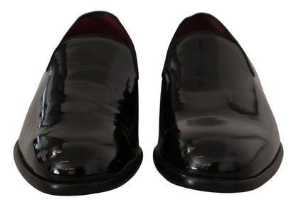 Dolce & Gabbana Elegant Black Patent Leather Loafers