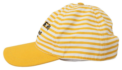 Dolce & Gabbana Elegant Striped Cotton Baseball Cap