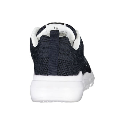 Sergio Tacchini Stylish Blue Lace-up Sneakers with Contrast Details