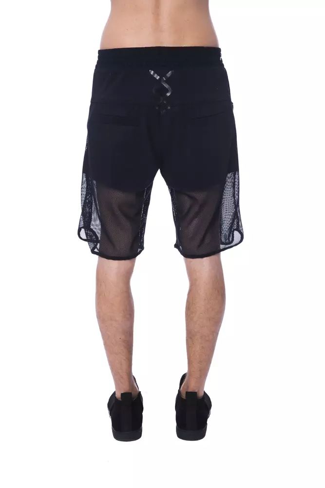 Nicolo Tonetto Elevate Your Style with Chic Transparent-Panel Shorts