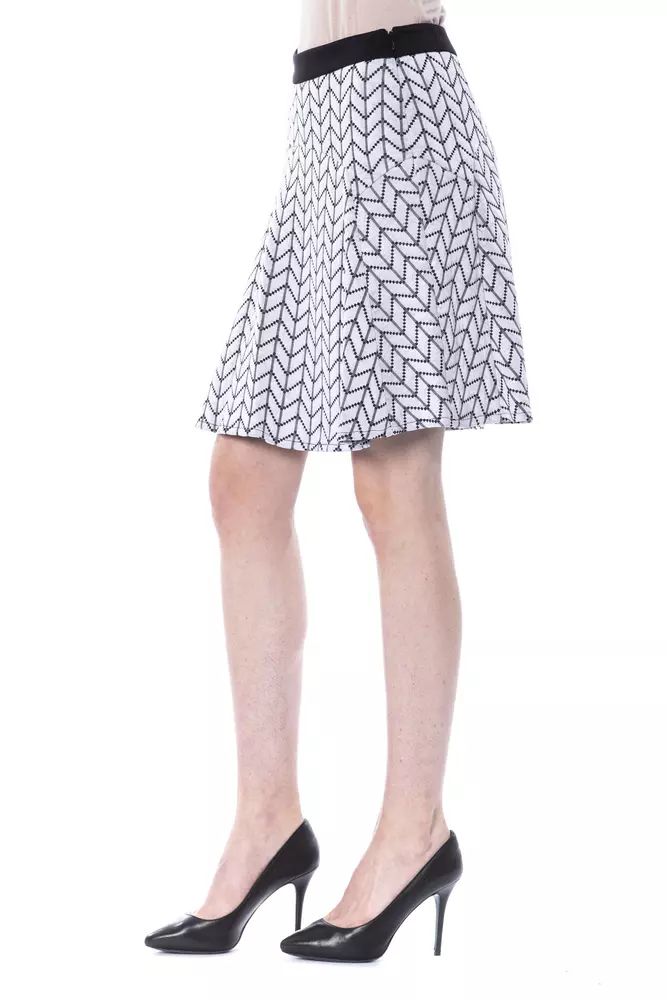 BYBLOS Chic Black and White Tube Short Skirt