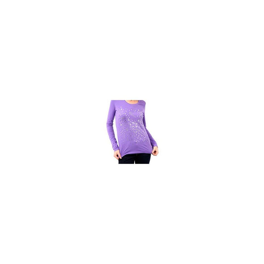 Montana Blu Chic Purple Embellished Logo Top