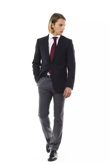 Uominitaliani Elegant Wool Two-Button Men's Blazer