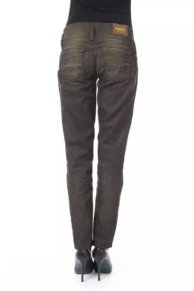 BYBLOS Sleek Black Washed Effect Jeans