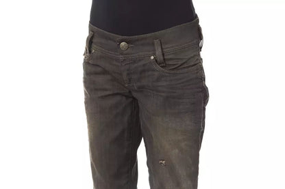 BYBLOS Sleek Black Washed Effect Jeans