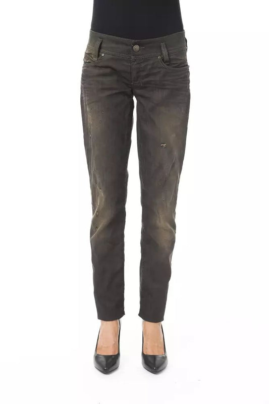 BYBLOS Sleek Black Washed Effect Jeans