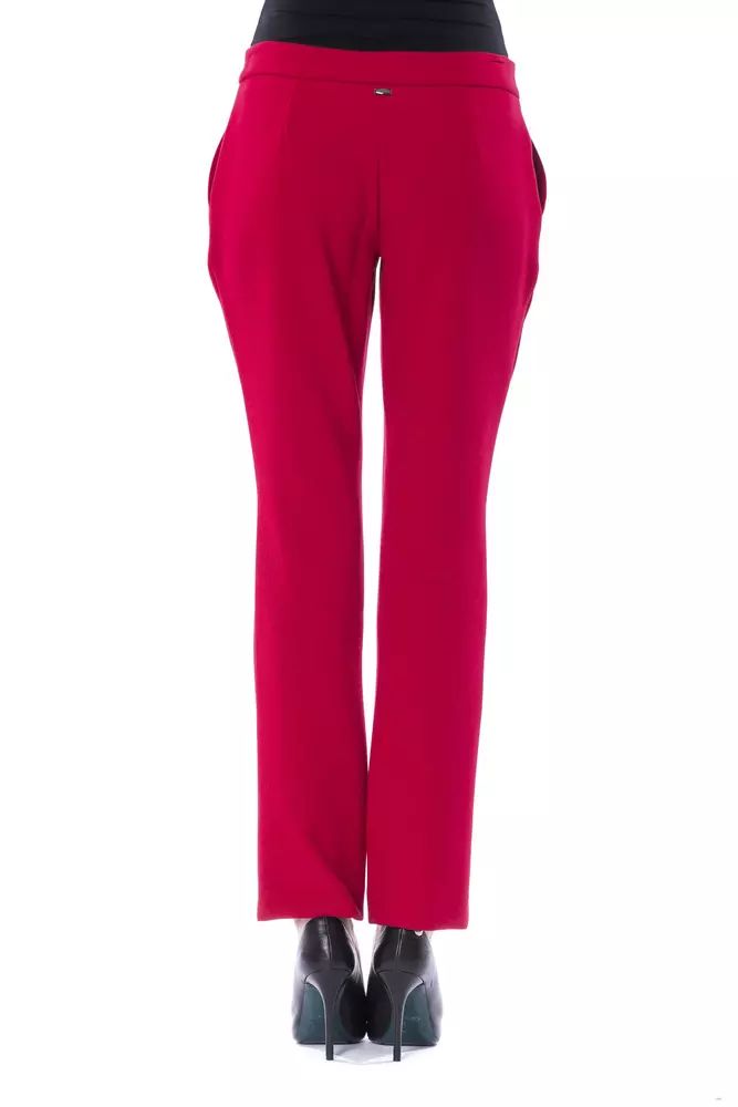 BYBLOS Chic Fuchsia Slim Fit Trousers