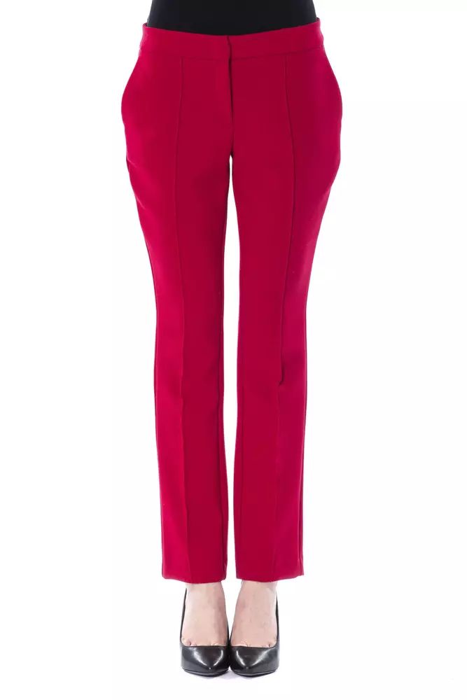 BYBLOS Chic Fuchsia Slim Fit Trousers