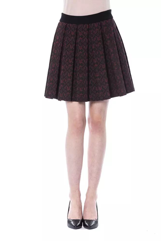 BYBLOS Chic Tulip Brown Skirt - Cotton Blend Elegance