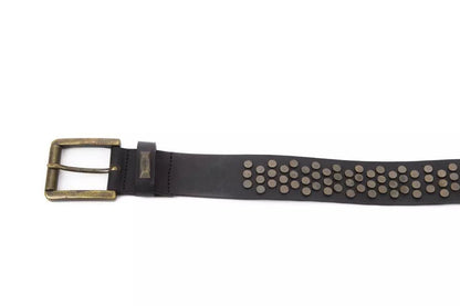 BYBLOS Elegant Black Leather Belt