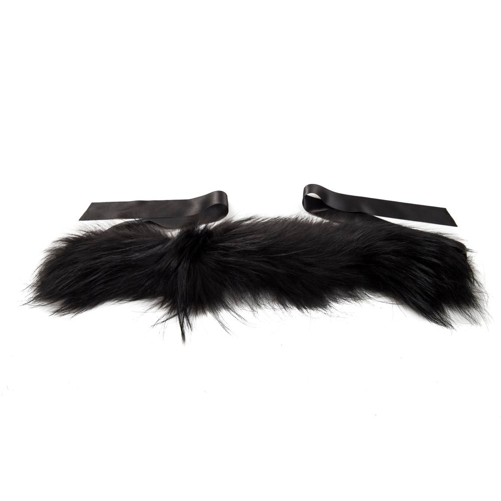 BYBLOS Elegant Leather and Fur Neck Warmer