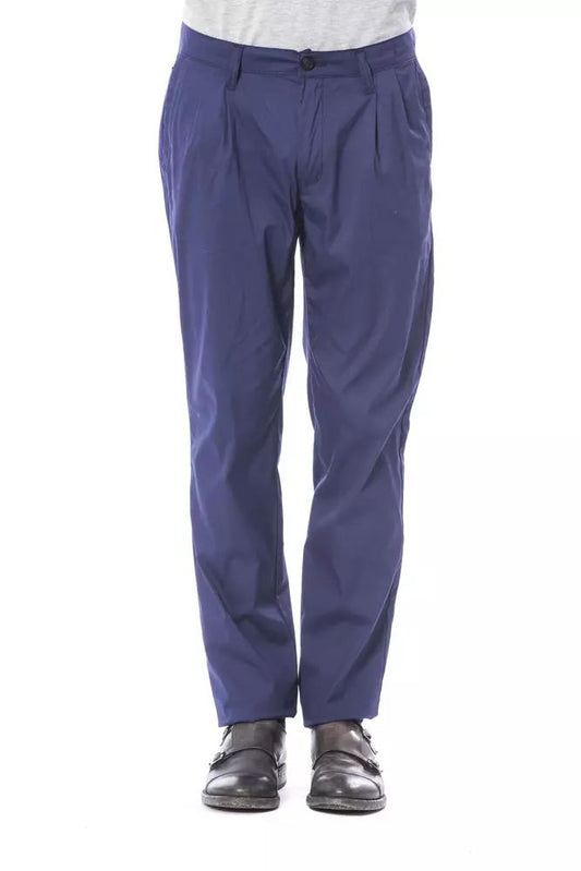 Verri Elegant Slim Fit Chino Pants in Blue