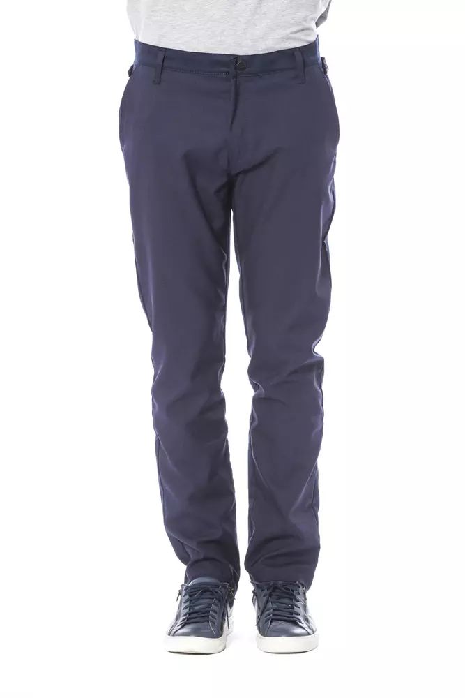 Verri Elegant Blue Classic Trousers