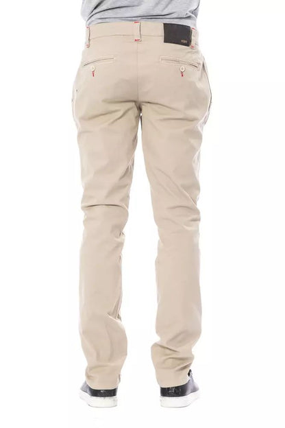 Verri Beige Slim Fit Chino Pants