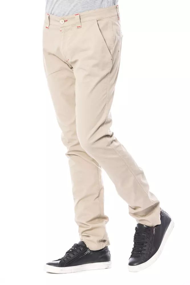 Verri Beige Slim Fit Chino Pants